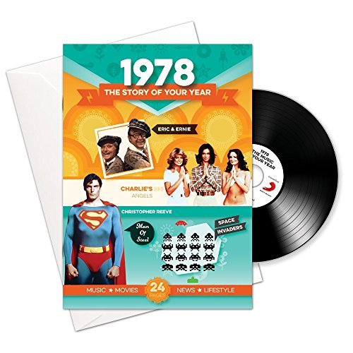 1978 Cumpleaños O Aniversario Regalos - 1978 4-en-1 tarjeta y regalo - Historia de su Año, CD, Descargar musica