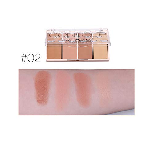 1Pack 2 en 1 Sombra en crema para rubor y labios Rouge cream 4 colores Colorete Master Heat Polvo para mejillas Colorete Lasting Finish Blush (02)