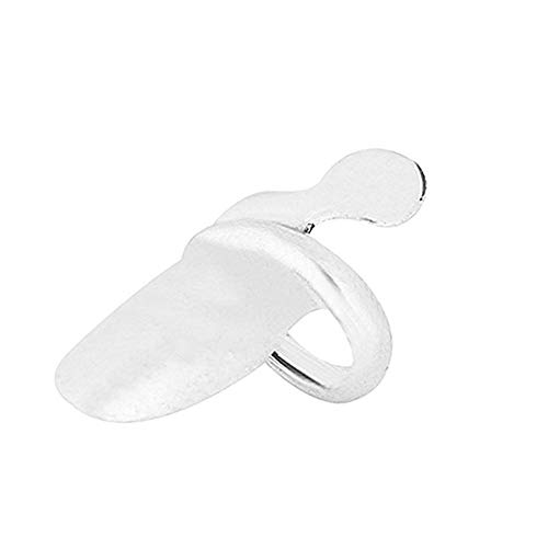 2 anillos de decoración de uñas de estilo bohemio con superficie de aleación esmaltada para uñas, decoración de uñas postizas para manicura y moda 1.4cm plata
