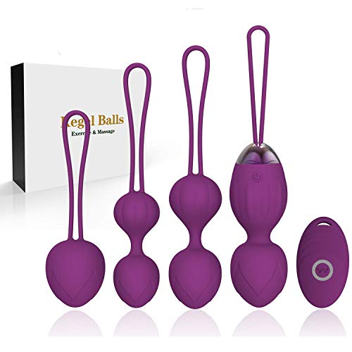 2 en 1 Kegel-Übungsgewichte -Ben Wa Ball-Sets Kegel-Bälle para Anfänger & Genuss- médico recomendado para mujeres & niñas Blasenkontrolle & Beckenbodenübungen (Lila)