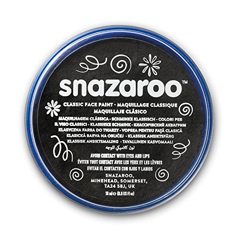 2 Grande 18ml Snazaroo Pintura Facial Compactos Colores: 1 negro y 1 BLANCO [Juguete]