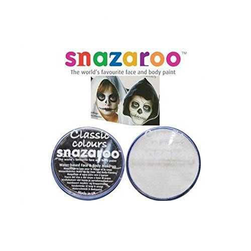 2 Grande 18ml Snazaroo Pintura Facial Compactos Colores: 1 negro y 1 BLANCO [Juguete]