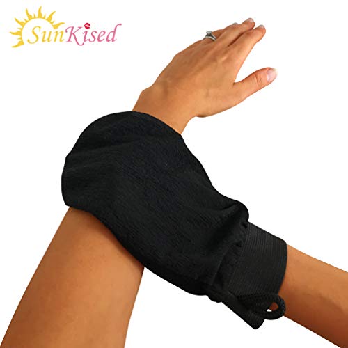2 guantes exfoliantes y 2 manoplas, exfoliación de cuerpo completo, elimina la piel seca muerta, limpia los poros y el bronceado falso de borrar
