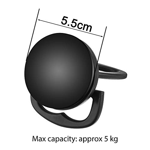 2 Pack 5,5 cm Extractor de Abolladuras Ventosa de Abolladuras de Coche Herramienta de Removedor (Negra)
