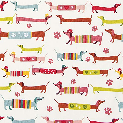 2 Paños de Cocina, Trapos de Cocina, 100% Algodon 50 x 70 cm con Diseño de Salchicha Perro Dachshund Dog Regalos Originales para Amantes de los Perros y Animales