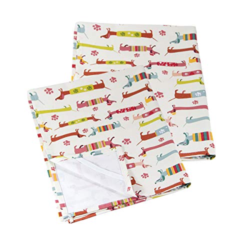 2 Paños de Cocina, Trapos de Cocina, 100% Algodon 50 x 70 cm con Diseño de Salchicha Perro Dachshund Dog Regalos Originales para Amantes de los Perros y Animales