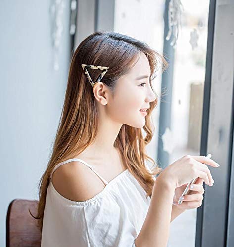 2 pares de horquillas geométricas para el pelo con estampado de leopardo, horquillas para el pelo, pasador de pelo, accesorio para el peinado para mujeres y niñas, el mejor regalo de Navidad