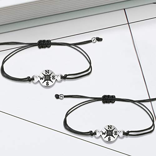 2 pulseras de amistad a juego para regalo a mejor amigo o a tu pareja