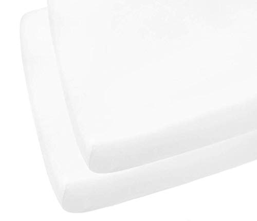 2 sábanas bajeras bajeras de 70 x 140 cm, color blanco