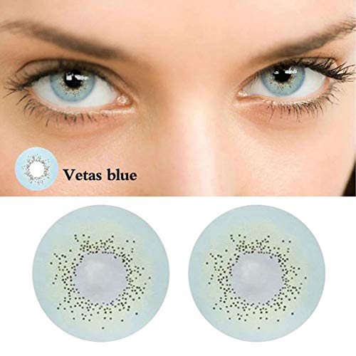 2 UNIDS/CONJUNTO Moda Natural Suave Ojo Grande Protección UV Ojo Grande Lentes de Contacto de Color Mejor Regalo
