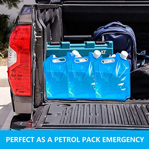 2 x – Bidón de agua plegable, Ariel de GXR portátil plegable Agua Potable [5L + 10L] Depósito de agua depósito de agua para senderismo camping picnic Travel BBQ
