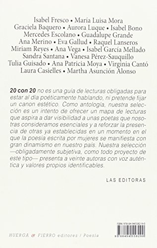 20 CON 20 DIALOGOS  CON POETAS ESPAÑOLES ACTUALES
