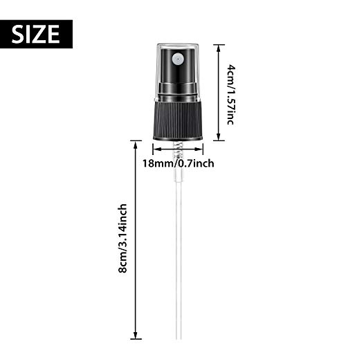 20 Piezas Tapas de Botellas de Spray de Aceite Esencial Tapas de Spray de Aceite Repuesto de Pulverizador de Niebla Tapas Reutilizables de Bomba para 5 ml, 15 ml 20ml Botellas de Aceites Esenciales