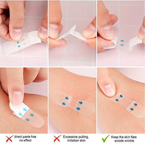 200 Piezas Etiqueta de Lifting Facial Cinta de Lifting Facial Cintas Adhesivas Finas Invisibles Cinta de Lifting Facial en Forma de V Maquillaje Herramientas de Lifting Facial para Rostro