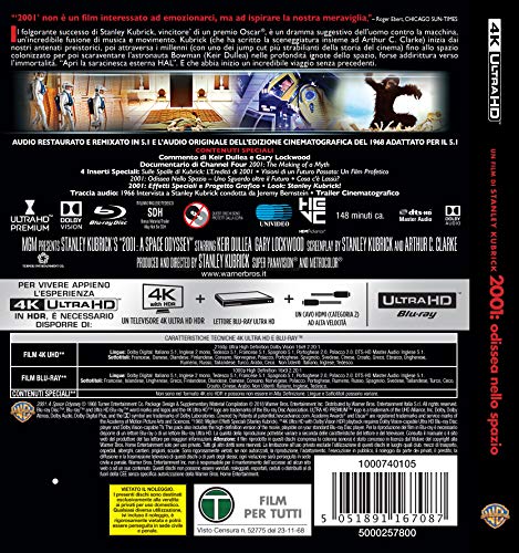 2001 Odissea Nello Spazio (Blu-Ray 4K Ultra Hd+2 Blu-Ray) [Italia] [Blu-ray]