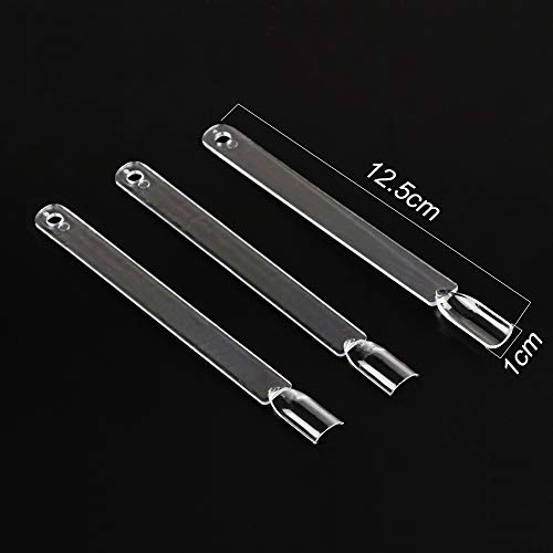 200pcs Uñas Falsa Muestras Mostrador Display Exhibidor de Uñas Postizas para Pintar Uñas Practicas Arte de Uñas Tips Expositor Muestras de Esmalte Uñas Color Transparente con Anillo (50pcs x 4)