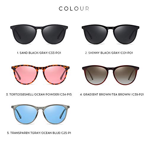 2020 gafas de sol de las gafas de sol El nuevo círculo de sol polarizadas gafas de metal TR de conducción al aire libre 6905,Sazonado mijo cuidado de papilla para preparar té / C39 doble-P21,figura