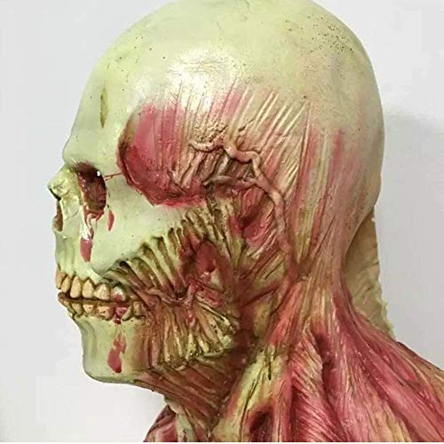 2021 decoración de Halloween máscara de zombie partido cráneo zombie partido de Cosplay del traje de miedo la decoración máscara de adulto monstruo malvado DOISLL