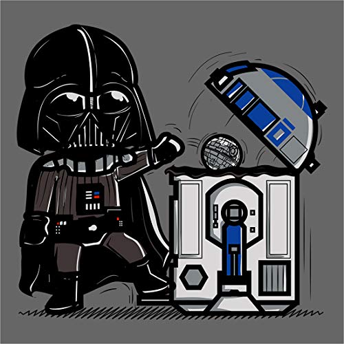 209-Camiseta Robotictrashcan (L,Gris Oscuro)