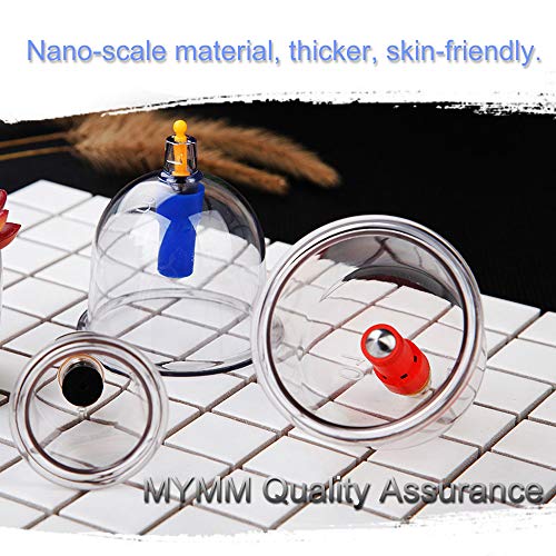 24 x ventosas, Ahuecamiento, Tratamiento Ventosas Masaje, Terapia biomagnética Tradicional China Cupping Set Hogar Sacar Vacío Cupping Kit/Chino Masaje Medical Cupping Set Succión Acupuntura