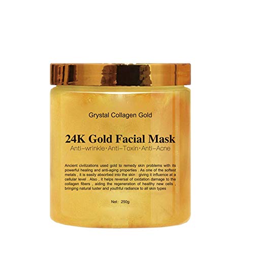 24k Gold Peel Off Mask Anti Wrinkle Anti Aging Facial Mask Face Care Whitening Face Masks Skin Care Face Lifting Firming Mask, 250g
