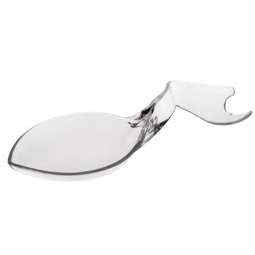 25 para aperitivos - cuchara "Poseidón" 9,1 cm x 3,9 cm x 1,8 cm transparente