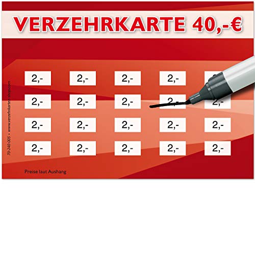 250 tarjetas de crédito, formato DIN A7, valor total 40 €, práctica alternativa a las marcas de valor, para clubes, gastronomía, empresas, escuelas, etc, pago sencillo sin dinero.