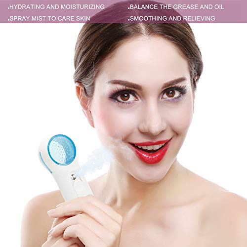 25ml Mini Nano Mist Sprayer, hidratante facial hidratante para el cuidado de la piel, máquina de atomización de vapor frío de mano, vaporizador facial de maquillaje(Azul)