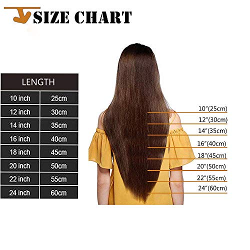 26"(66cm) Extensiones de Cabello Natural Clip 8 Piezas Extensiones Sintéticas Pelo Se Ve Natural Liso Largo Postizos de Pelo Invisible (140g,Castaño Claro)