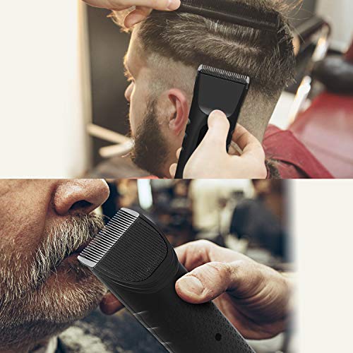 2NLF Maquina Cortar Pelo Profesional Electrónico Cortapelos Hombre Precisión Maquinilla Cortar Pelo Waterproof con Soporte de Carga 4 Peine