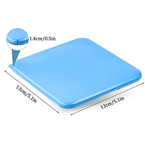 2pcsCaja Guarda Máscaras Antipolvo, Caja Mascarillas, Clip de Almacenajede Máscara de Prevención Contaminación, Estuches de Almacenaje de Plástico Portátiles con Tapas (Azul/Rosado)