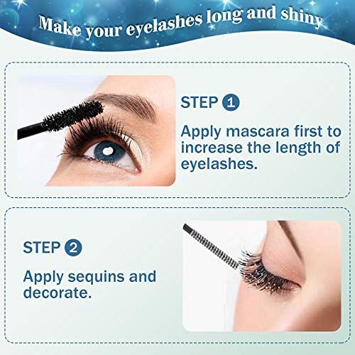 2use Rímel Pestañas Mega Duración, Mascara de Pestañas Waterproof, rímel espesante y espesante natural grueso, maquillaje de ojos largo y encantador,Negro