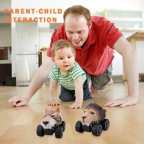 3 4 5 Años Juguetes para Niños Regalos, Coches Juguete para Niños De 2-6 Años Regalos Cumpleaño Vehículos Animale Niña y Niño 2-5 Años Juego Jungla Empuje Carrera Camión Monstruo Suministro Fiesta