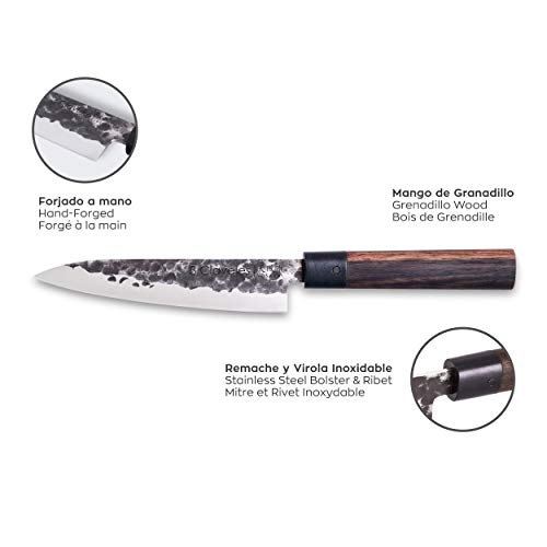 3 Claveles OSAKA - Cuchillo Japonés Santoku 18 cm