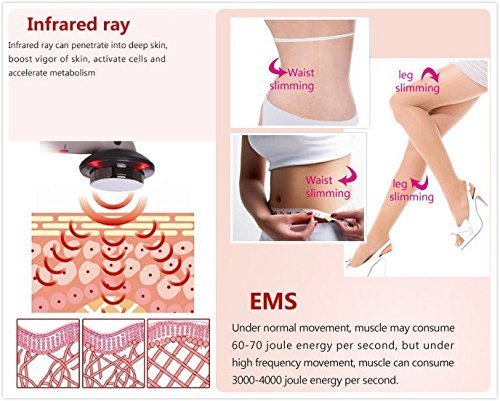 3 en 1 profesional ultrasónico gordo eliminación de celulitis masajeador para la cara y el cuerpo, para la pérdida de grasa celulitis y exceso de grasa, buen regalo para la madre