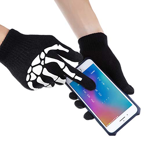 3 Pares de Guantes para Pantalla Táctil Guantes de Punto Estirables Mecánicos Guantes de Invierno (Estilo 1)