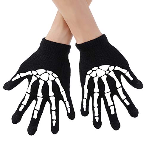 3 Pares de Guantes para Pantalla Táctil Guantes de Punto Estirables Mecánicos Guantes de Invierno (Estilo 1)