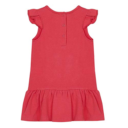 3 Pommes 3q30002 Robe À Manches Vestido, Rojo (Rouge Rose 032), 12-18 Meses (Talla del Fabricante: 12/18) para Bebés