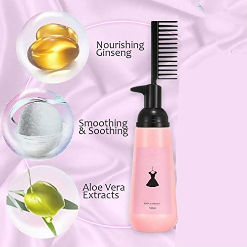 3 Sec Straight Hair Cream,2 In 1 Clip-Free and Pull-Free Straightening Cream,Quick Comb Straight,for Professional Salon at Home (1pcs)