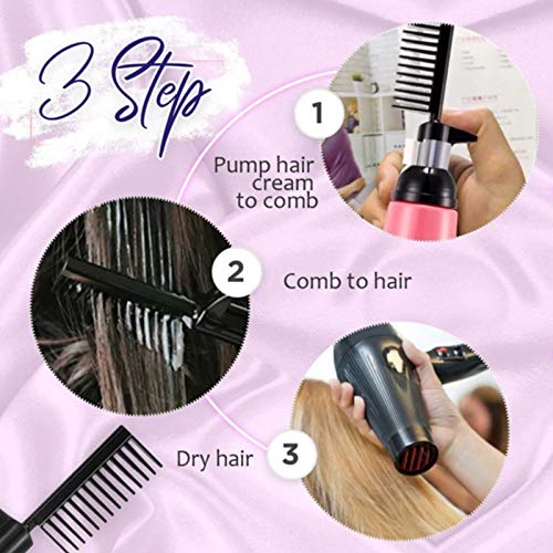 3 Sec Straight Hair Cream,2 In 1 Clip-Free and Pull-Free Straightening Cream,Quick Comb Straight,for Professional Salon at Home (1pcs)