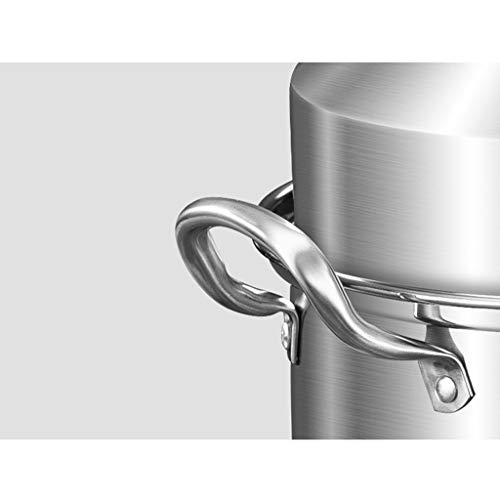 3-Tier Vapor del Acero Inoxidable Olla for cocinar, Salsa Pot Caldera Doble Cristal con Tapa con ventilación Pueden Lavar en lavavajillas PFOA Gratuito