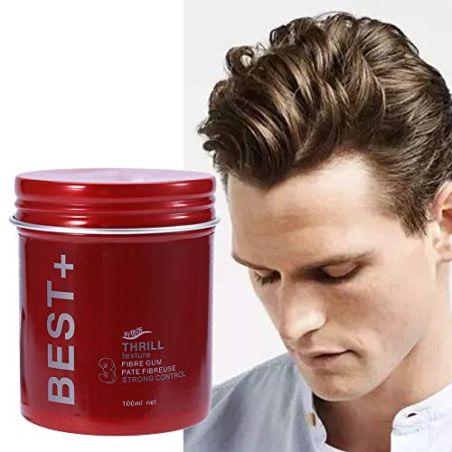 3 tipos de 100 ml profesional de larga duración de pelo mullido acabado cera herramientas de diseño para hombres(gris)