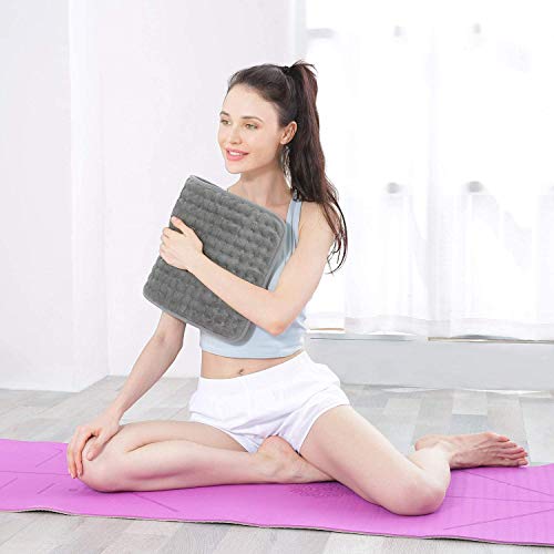 30 x 60cm Almohadilla Elèctrica de Calefacción MaxKare Función de Apagado Automático Configuración de Temperatura de 6 Engranajes el Calefactora Rápido Superficie Suave Manta Electrica (Gris)