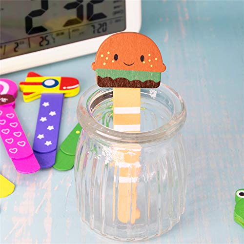 30pcs Marcadores de libros Madera de Dibujos Animados, annhao animal marcapáginas, marcador libro para niños favores partido fiesta niños rellenos bolsas regalo cumpleaños regalo navidad