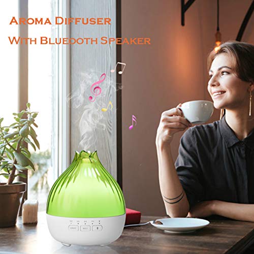 350ml Humidificador de aromas, Altavoces Bluetooth,humidificador, que es muy silencioso y nosotros usamos como difusor de aromas en el salón/Lámpara Fragante/Ahora la casa siempre huele fantástica