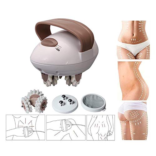3D Roller Shaping Massager, Adelgazante Corporal Anticelulítico, Masajeador Eléctrico de Mano, Aparato Masaje Adelgazante Cuerpo Completo 360 Giratorio Vibrante Shiatsu Rolling