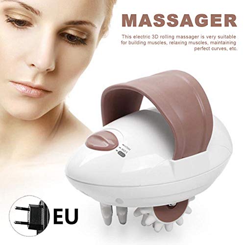 3D Roller Shaping Massager, Adelgazante Corporal Anticelulítico, Masajeador Eléctrico de Mano, Aparato Masaje Adelgazante Cuerpo Completo 360 Giratorio Vibrante Shiatsu Rolling