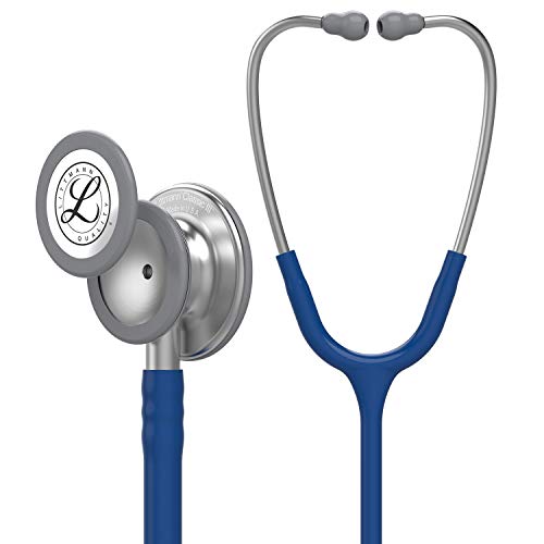 3M Littmann 5622 Classic III Fonendoscopio, Acero inoxidable, Azul Marino, 69cm Longitud