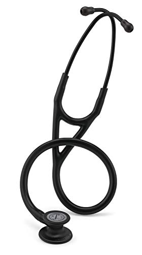 3M Littmann Cardiology IV Fonendoscopio, campana de acabado en color negro, tubo, vástago y auriculares negros, 68 cm, 6163
