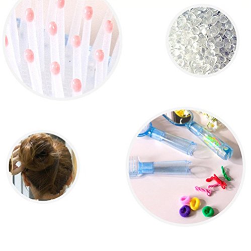 3Pcs Cepillo Peines del pelo con Espejo para Niños,GZQES, Cepillo de Desenredar + Peine+ Espejo para Mujer (Azul)